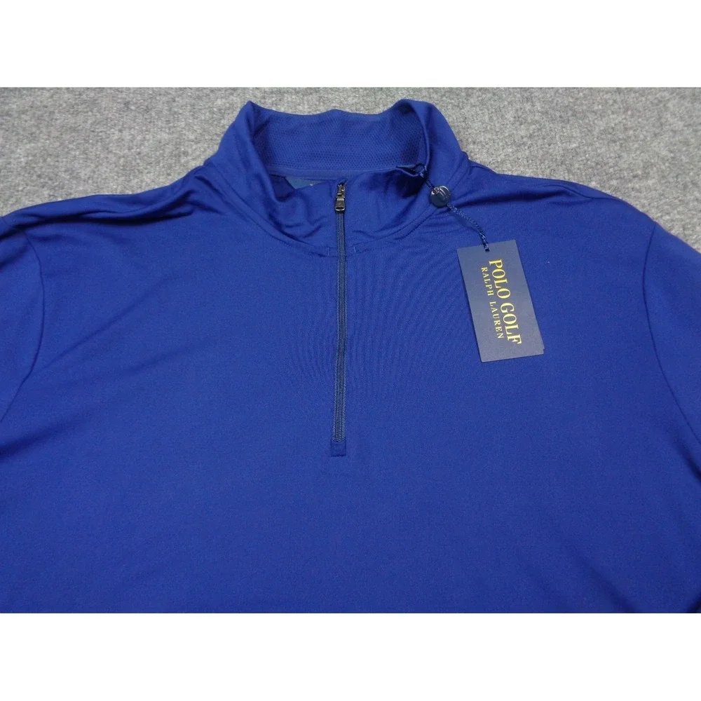 Polo Ralph Lauren Performance Quarter-Zip Mens Size 2XL Blue Pullover NWT Golf